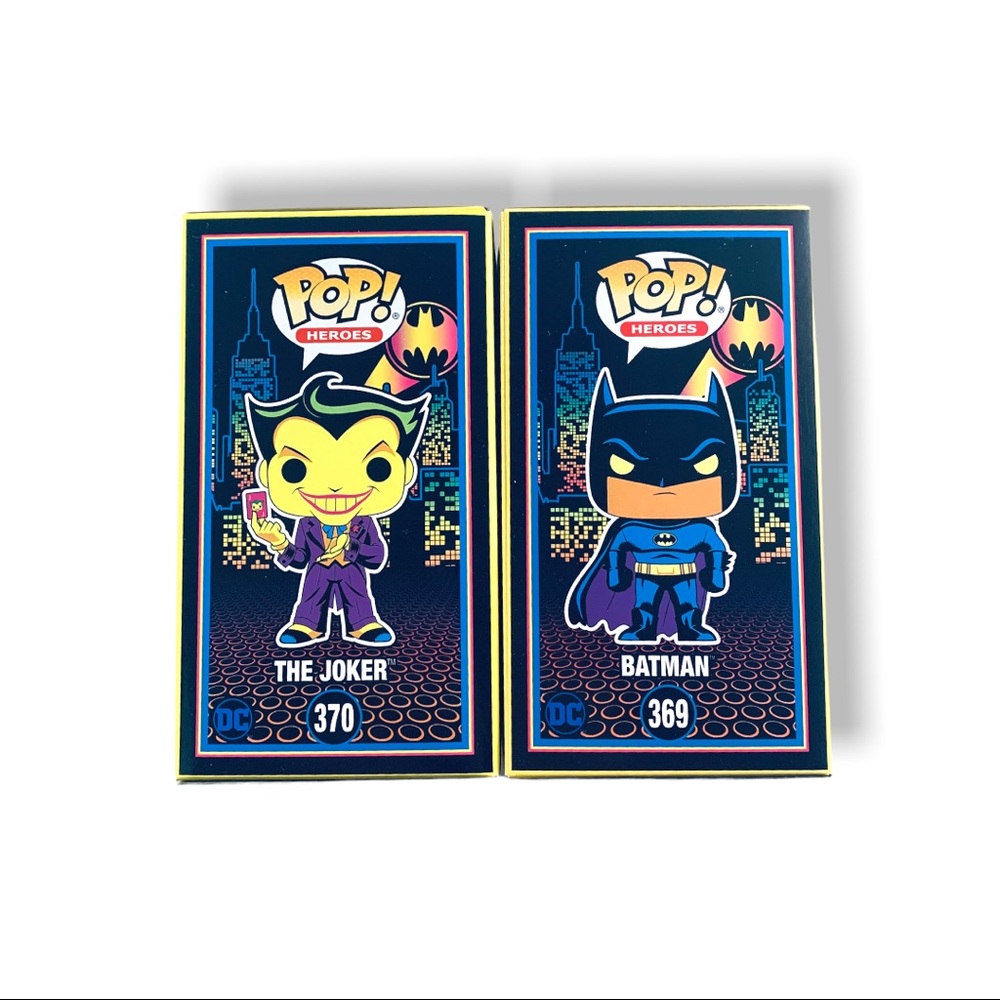 Funko Pop! Black Light Batman & Joker Special Edition! Both Ship In Protectors! - Picture 12 of 13
